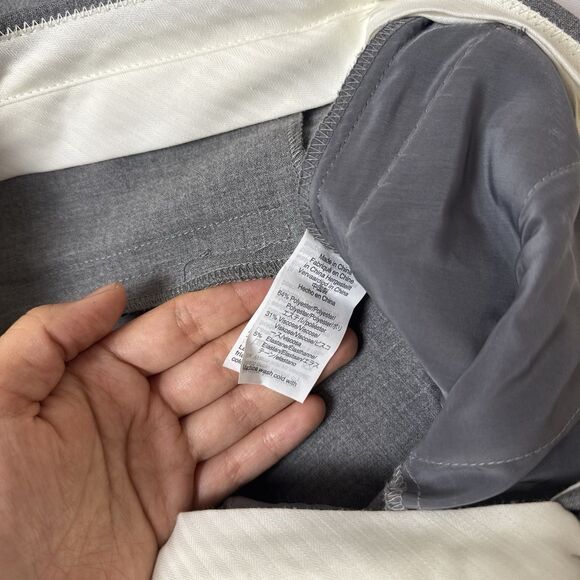 J Crew | New Gray Straight Leg Business Slacks Pants Size 2 - Picture 5 of 9